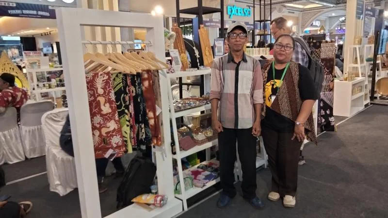 Produk kerajinan warga Tepus dipamerkan pada sebuah kegiatan
